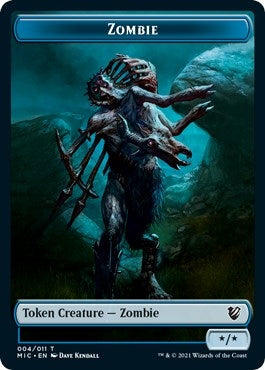 Image for Zombie (004) // Zombie (005) Double-Sided Token (Commander: Innistrad: Midnight Hunt) (4 // 5) - Magic: The Gathering