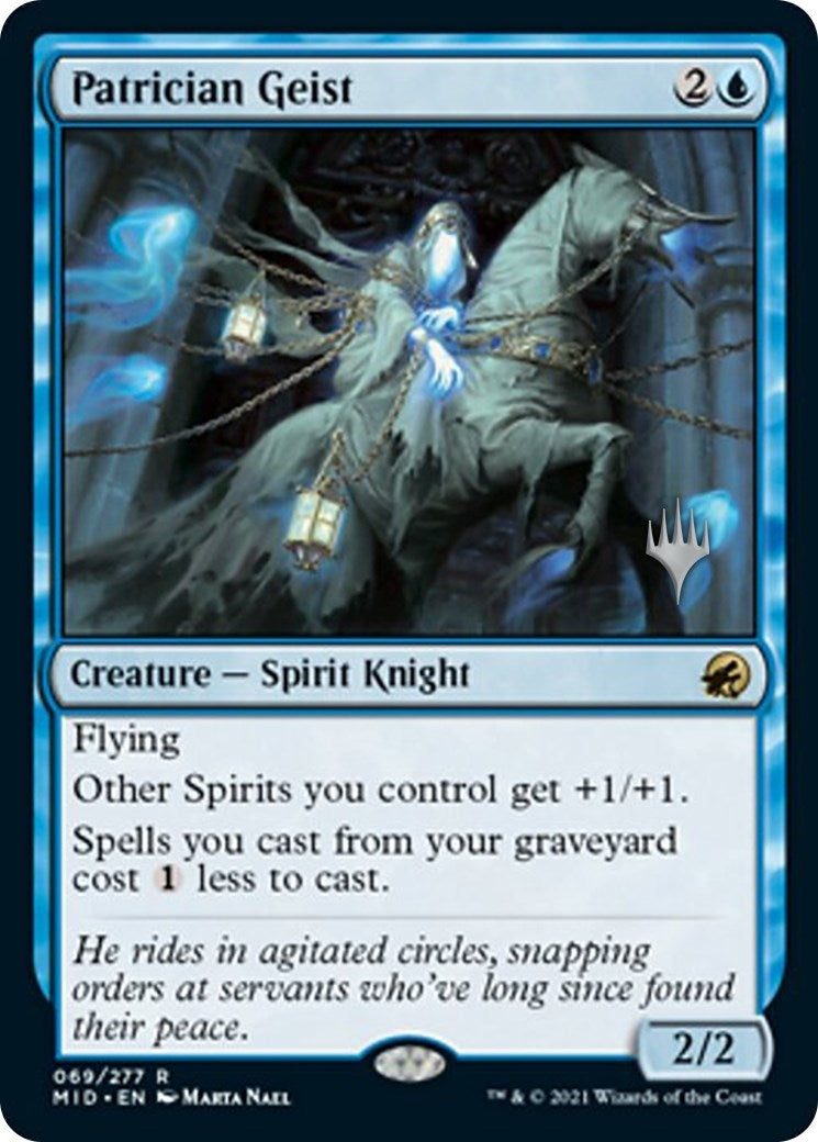 Image for Patrician Geist (Promo Pack: Innistrad: Midnight Hunt) (69) - Magic: The Gathering