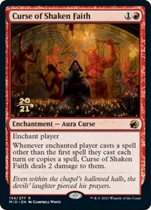 Image for Curse of Shaken Faith (Prerelease Cards) (134) - Magic: The Gathering