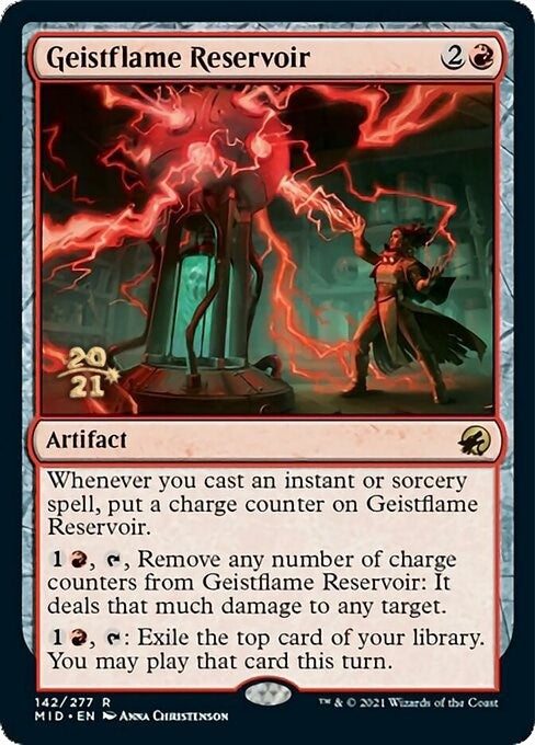 Image for Geistflame Reservoir (Prerelease Cards) (142) - Magic: The Gathering