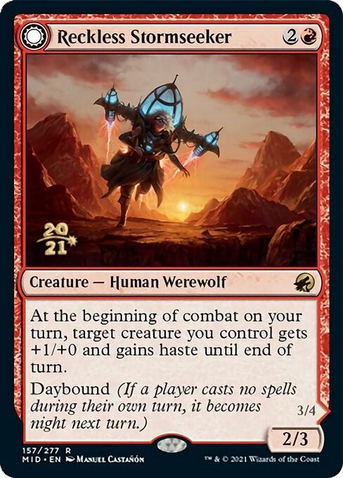 Image for Reckless Stormseeker (Prerelease Cards) (157) - Magic: The Gathering