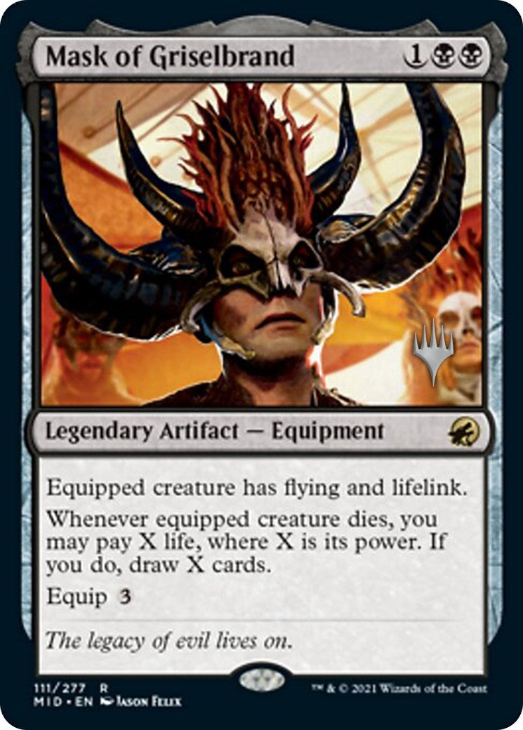 Image for Mask of Griselbrand (Promo Pack: Innistrad: Midnight Hunt) (111) - Magic: The Gathering