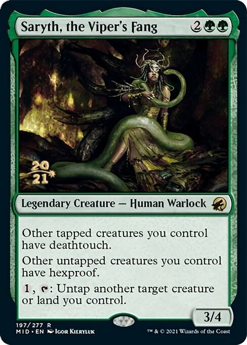 Image for Saryth, the Viper's Fang (Prerelease Cards) (197) - Magic: The Gathering