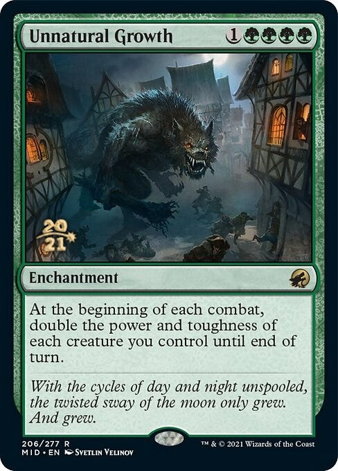 Image for Unnatural Growth (Prerelease Cards) (206) - Magic: The Gathering