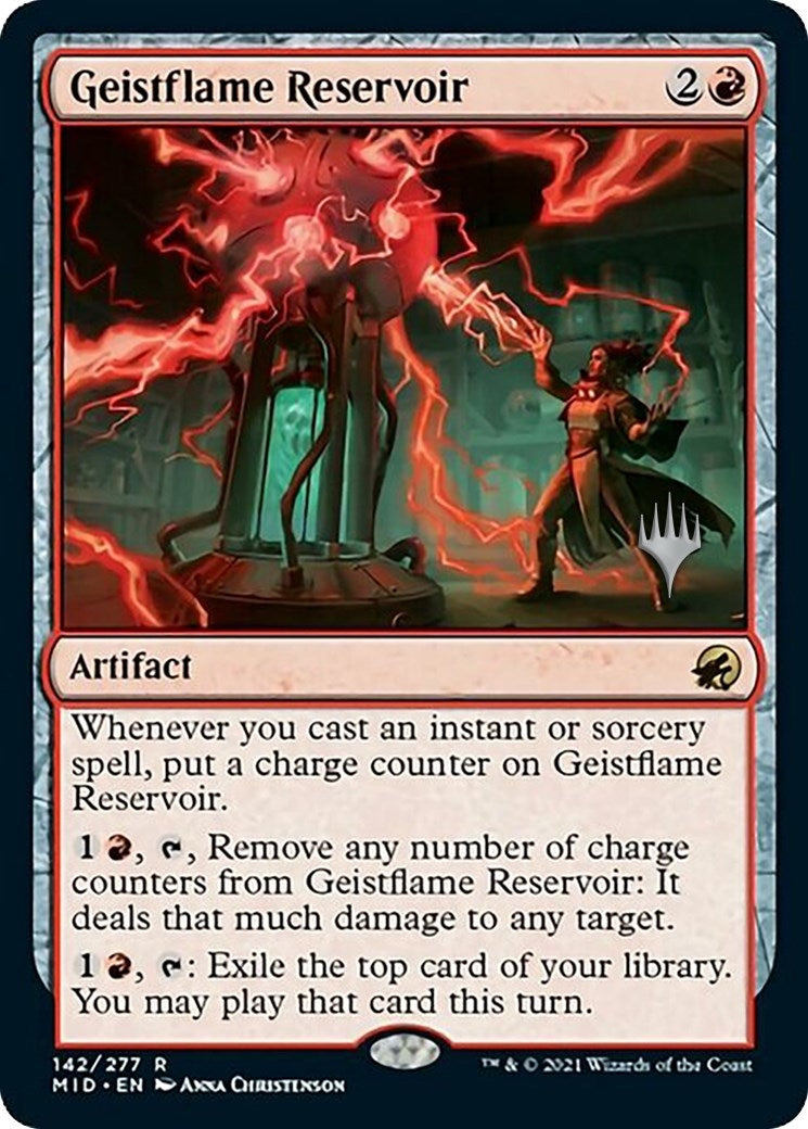 Image for Geistflame Reservoir (Promo Pack: Innistrad: Midnight Hunt) (142) - Magic: The Gathering
