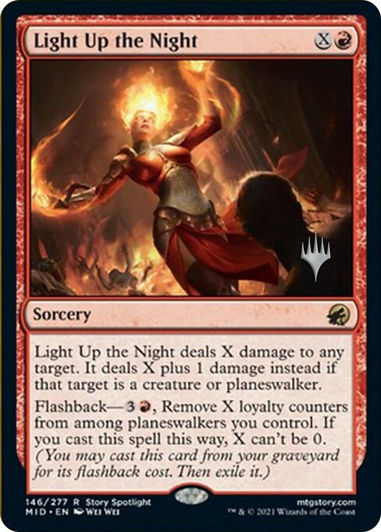 Image for Light Up the Night (Promo Pack: Innistrad: Midnight Hunt) (146) - Magic: The Gathering