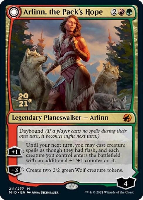 Image for Arlinn, the Pack's Hope (Prerelease Cards) (211) - Magic: The Gathering