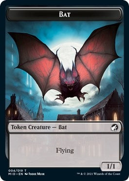 Image for Bat Token (Innistrad: Midnight Hunt) (4) - Magic: The Gathering