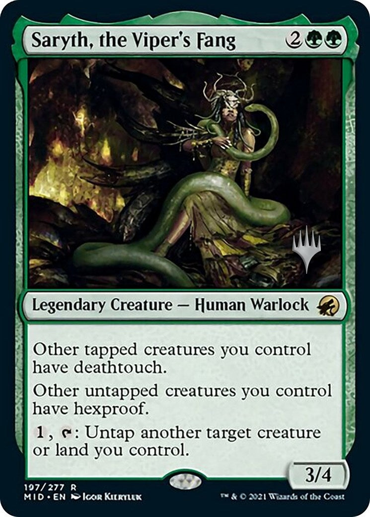 Image for Saryth, the Viper's Fang (Promo Pack: Innistrad: Midnight Hunt) (197) - Magic: The Gathering
