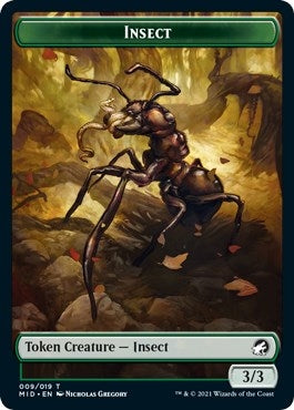 Image for Insect Token (Innistrad: Midnight Hunt) (9) - Magic: The Gathering