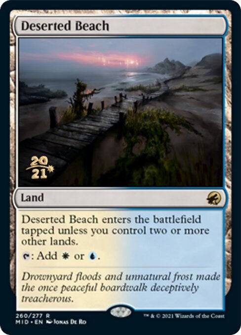 Image for Deserted Beach (Prerelease Cards) (260) - Magic: The Gathering
