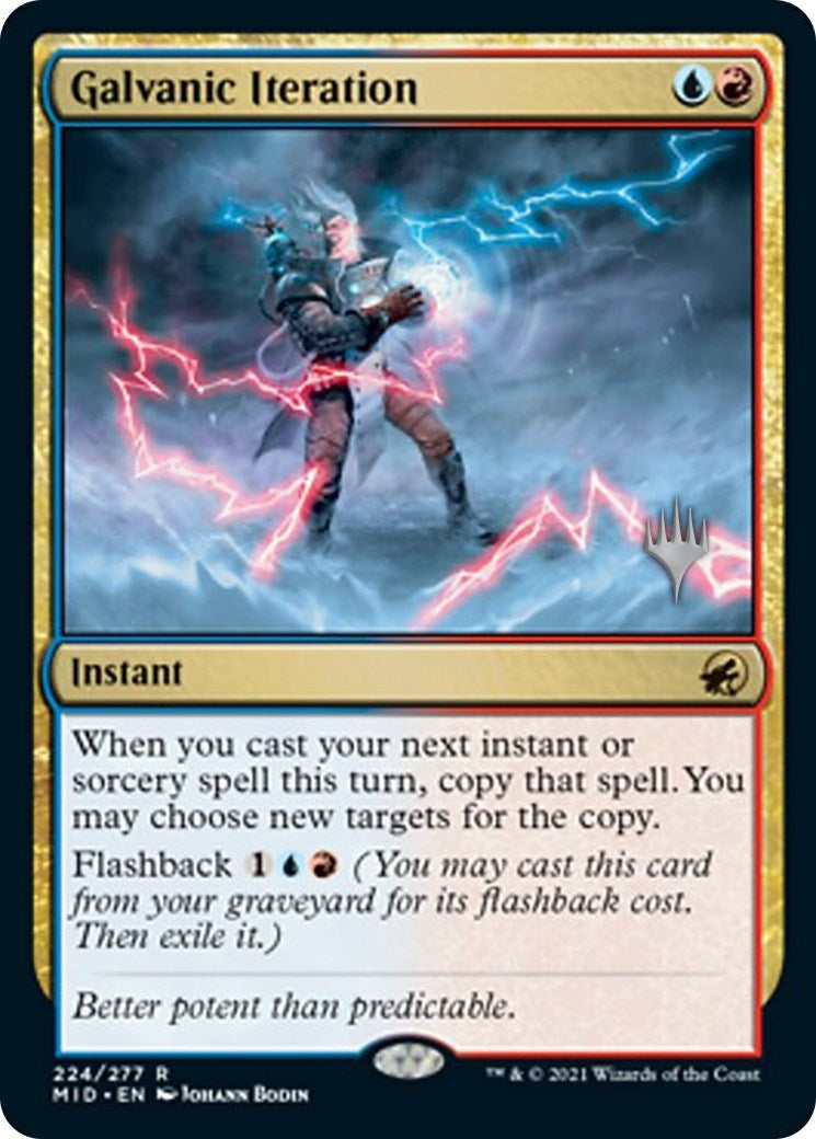 Image for Galvanic Iteration (Promo Pack: Innistrad: Midnight Hunt) (224) - Magic: The Gathering