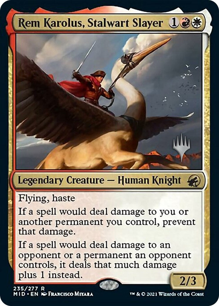 Image for Rem Karolus, Stalwart Slayer (Promo Pack: Innistrad: Midnight Hunt) (235) - Magic: The Gathering