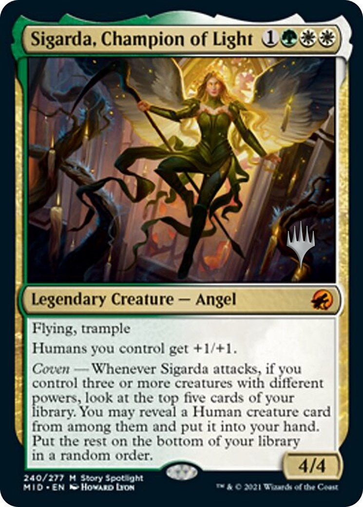 Image for Sigarda, Champion of Light (Promo Pack: Innistrad: Midnight Hunt) (240) - Magic: The Gathering