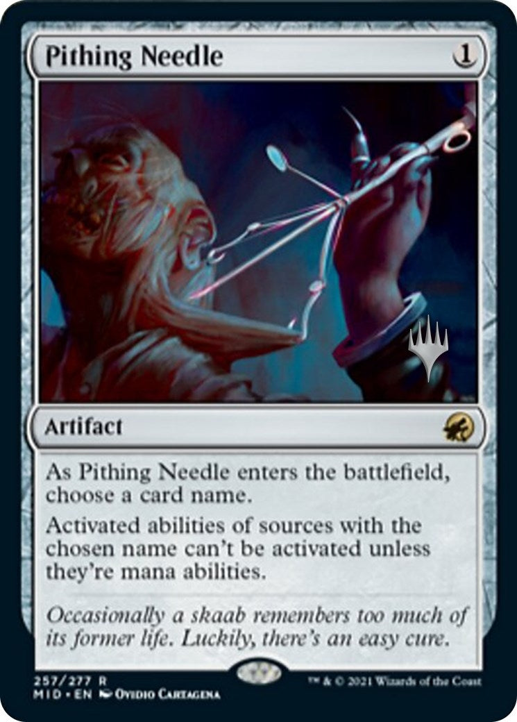 Image for Pithing Needle (Promo Pack: Innistrad: Midnight Hunt) (257) - Magic: The Gathering