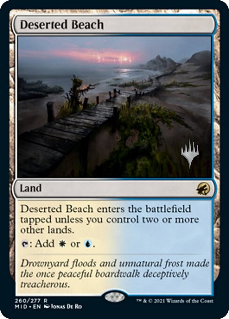Image for Deserted Beach (Promo Pack: Innistrad: Midnight Hunt) (260) - Magic: The Gathering