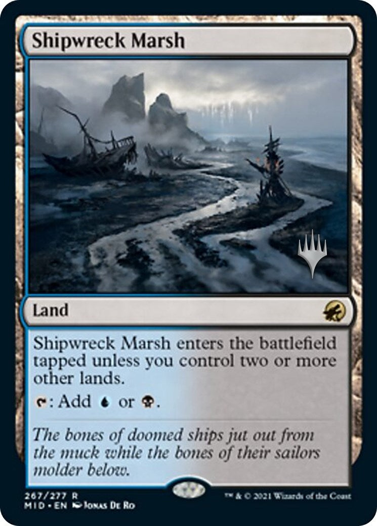 Image for Shipwreck Marsh (Promo Pack: Innistrad: Midnight Hunt) (267) - Magic: The Gathering