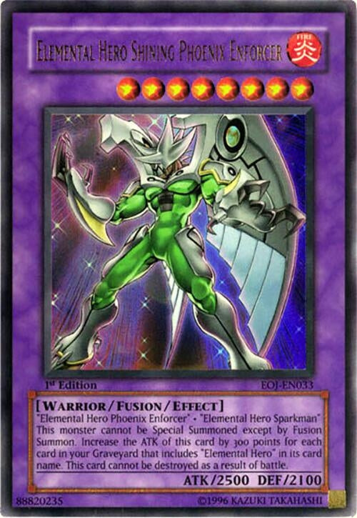 Image for Elemental Hero Shining Phoenix Enforcer (Enemy of Justice) (EOJ-EN033) - YuGiOh