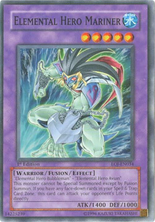 Image for Elemental Hero Mariner (Enemy of Justice) (EOJ-EN034) - YuGiOh