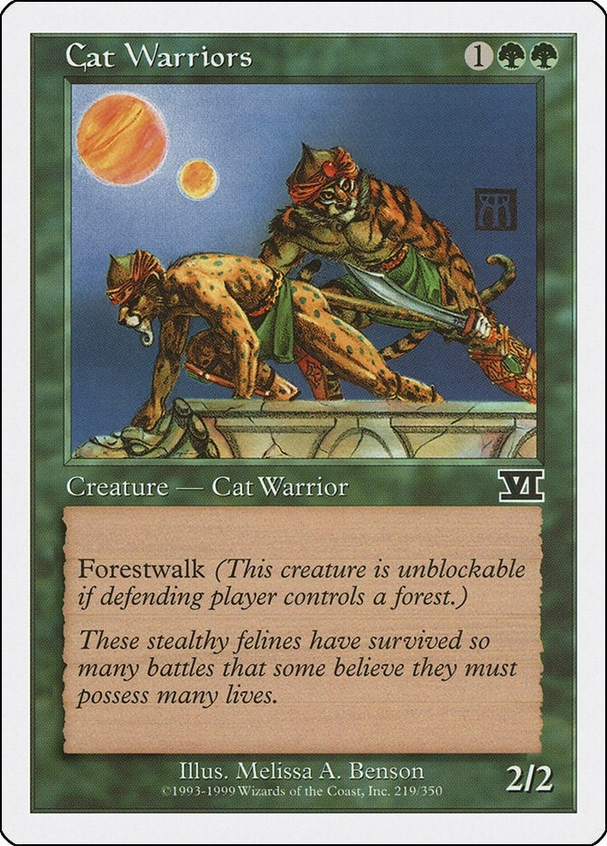 Image for Cat Warriors (Classic Sixth Edition) (219) - Magic: The Gathering