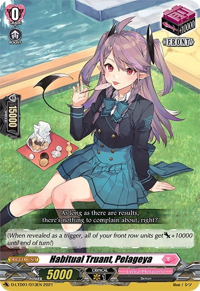 Image for Habitual Truant, Pelageya (D-LTD01: Ahoy! Lyrical Monasterio!) (D-LTD01/013EN) - Cardfight Vanguard