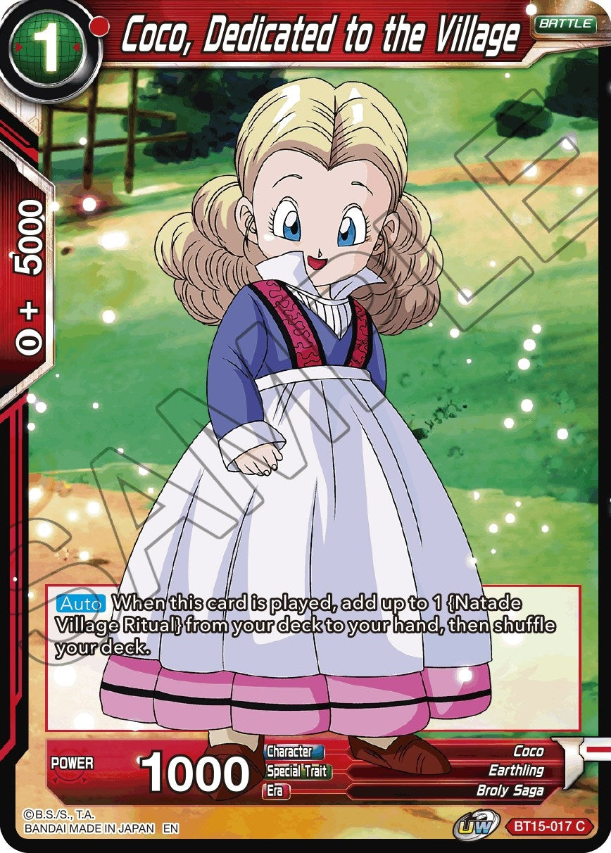 Image for Coco, Dedicated to the Village (Saiyan Showdown) (BT15-017) - Dragon Ball Super: Masters