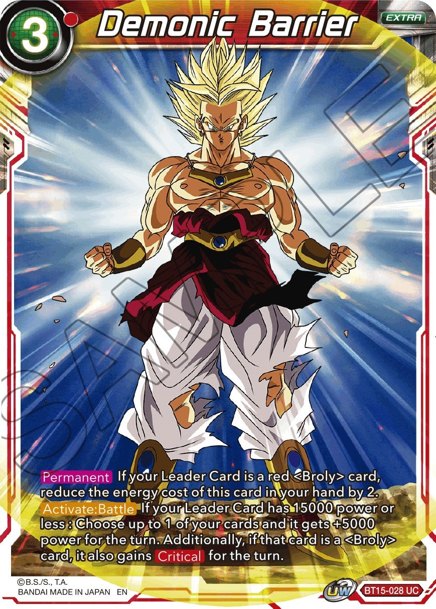 Image for Demonic Barrier (Saiyan Showdown) (BT15-028) - Dragon Ball Super: Masters
