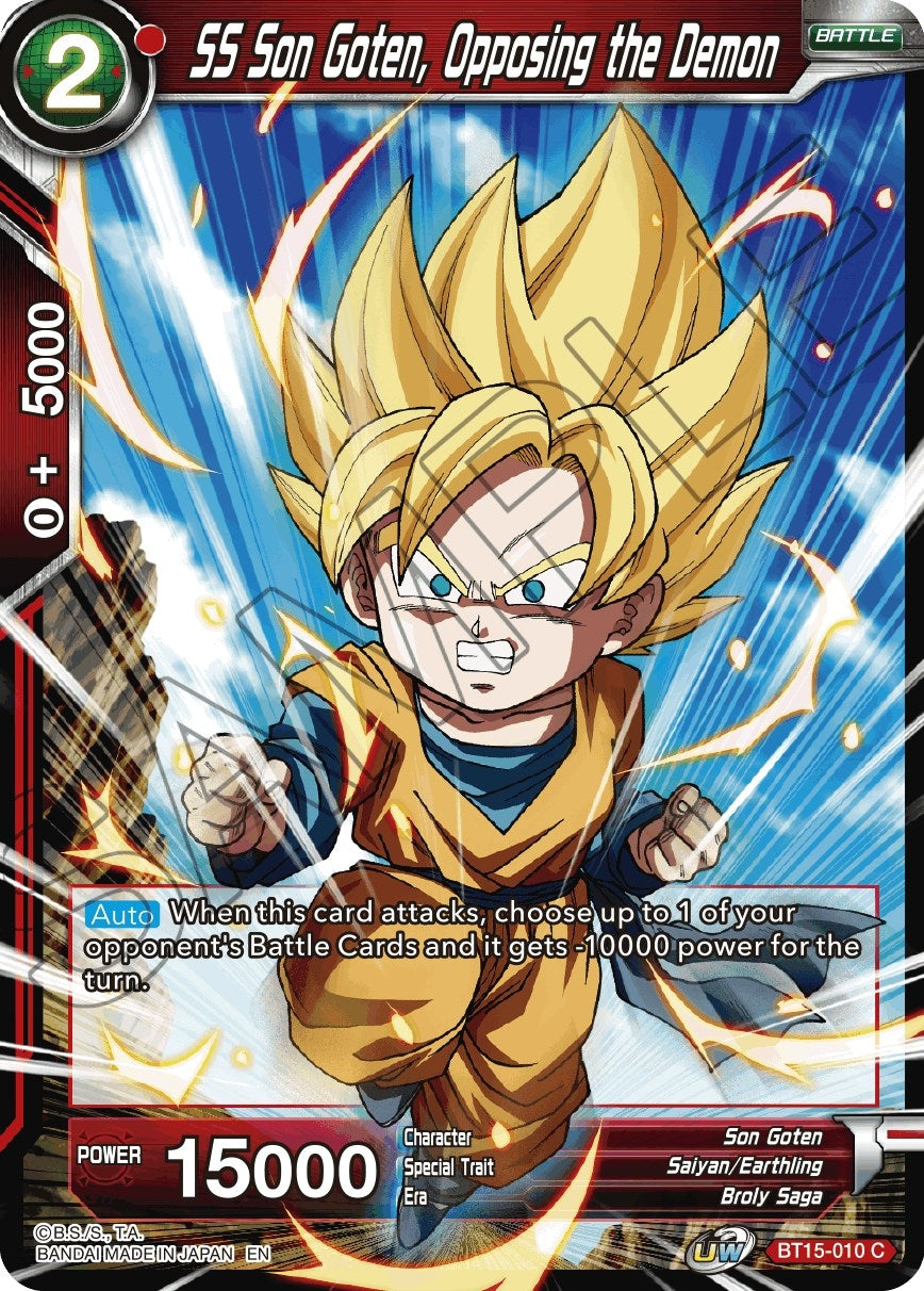 Image for SS Son Goten, Opposing the Demon (Saiyan Showdown) (BT15-010) - Dragon Ball Super: Masters