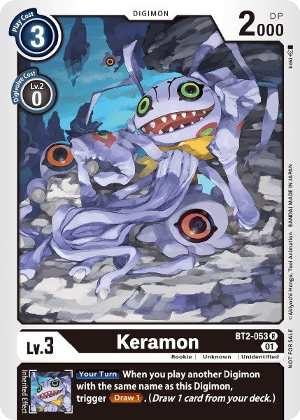 Image for Keramon - BT2-053 (Tamer Party Vol. 3 Promo) (BT01-03A) (BT2-053 R) - Digimon Card Game