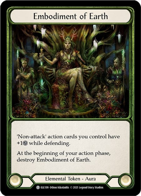 Image for Embodiment of Earth // Embodiment of Lightning (Tales of Aria) (ELE109 // ELE110) - Flesh and Blood TCG