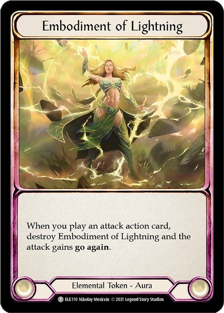 Image for Embodiment of Lightning // Titan's Fist (Tales of Aria) (ELE110 // ELE202) - Flesh and Blood TCG