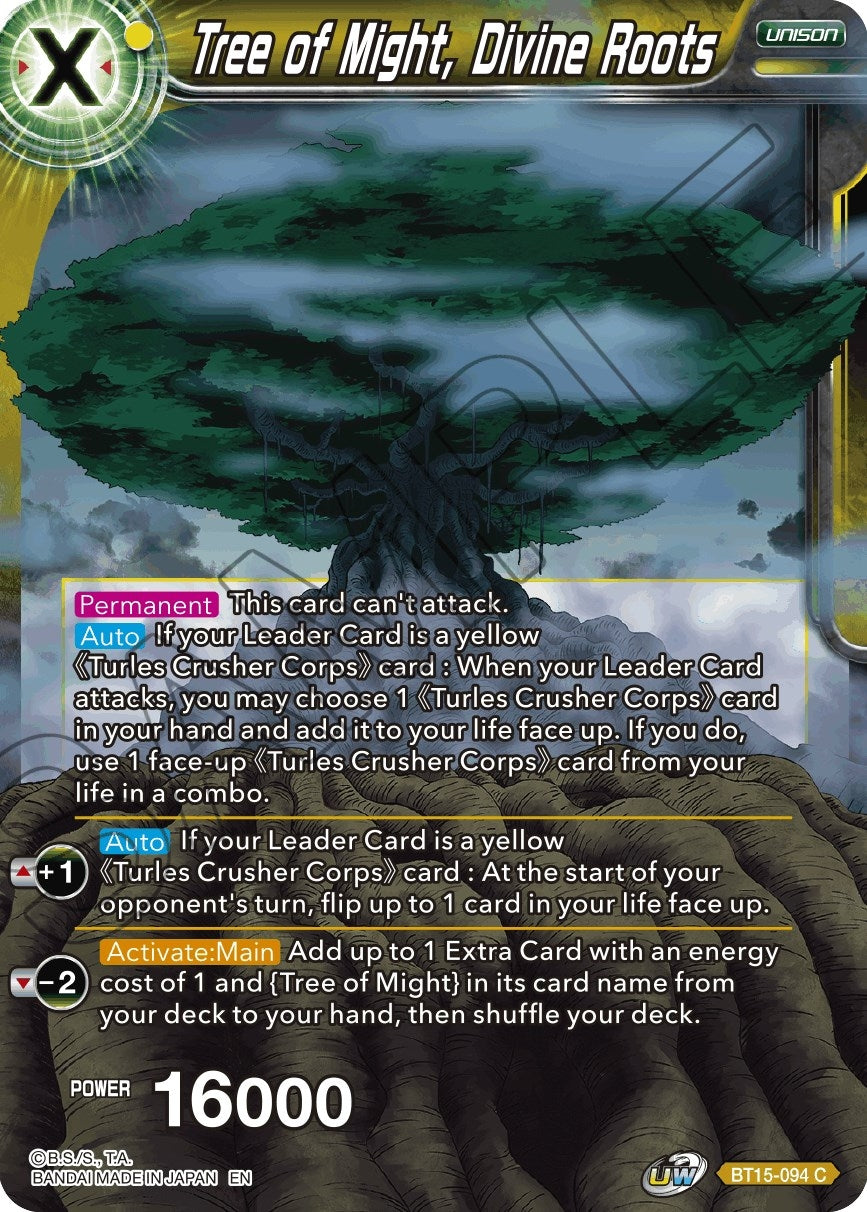 Image for Tree of Might, Divine Roots (Saiyan Showdown) (BT15-094) - Dragon Ball Super: Masters
