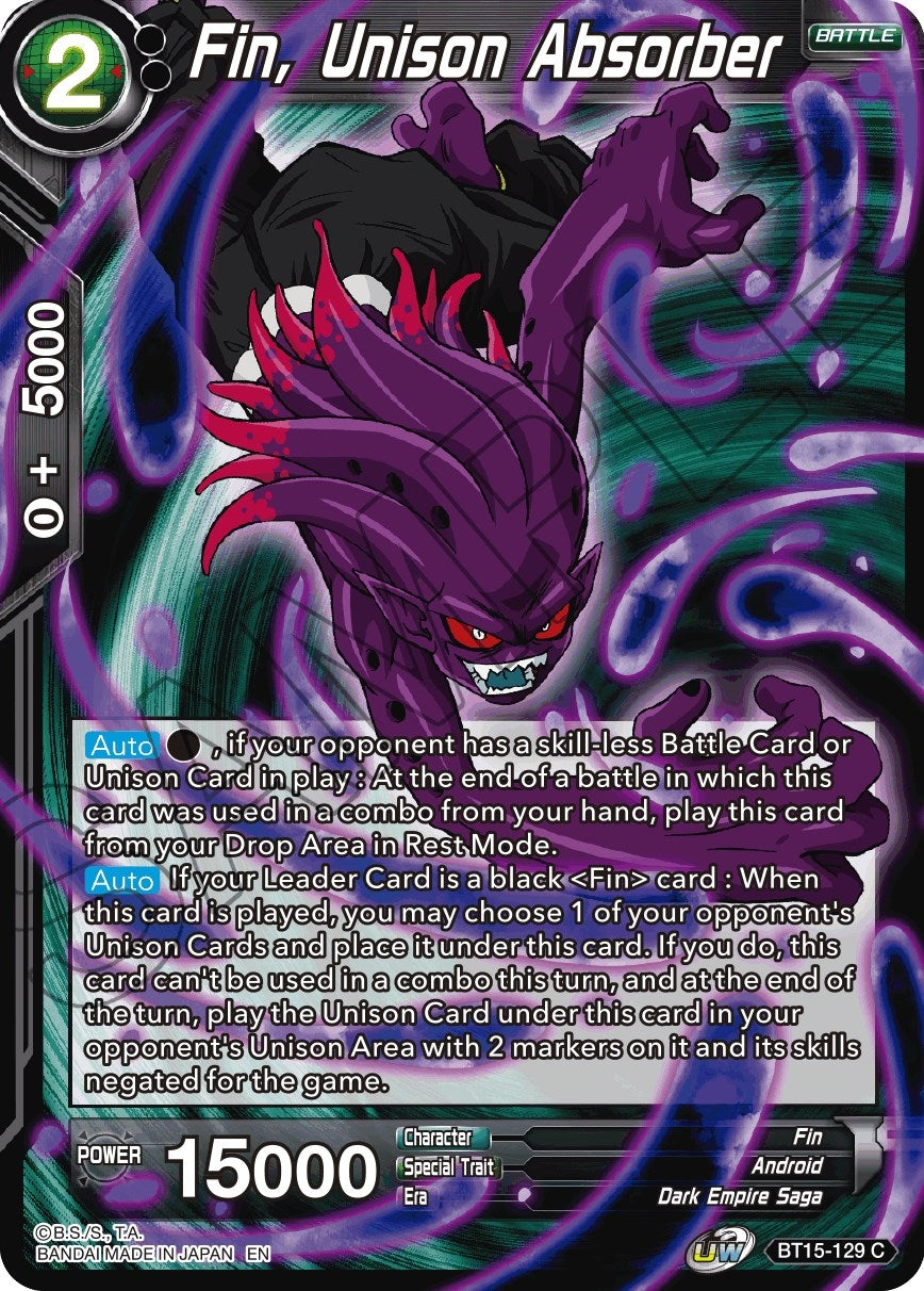 Image for Fin, Unison Absorber (Saiyan Showdown) (BT15-129) - Dragon Ball Super: Masters