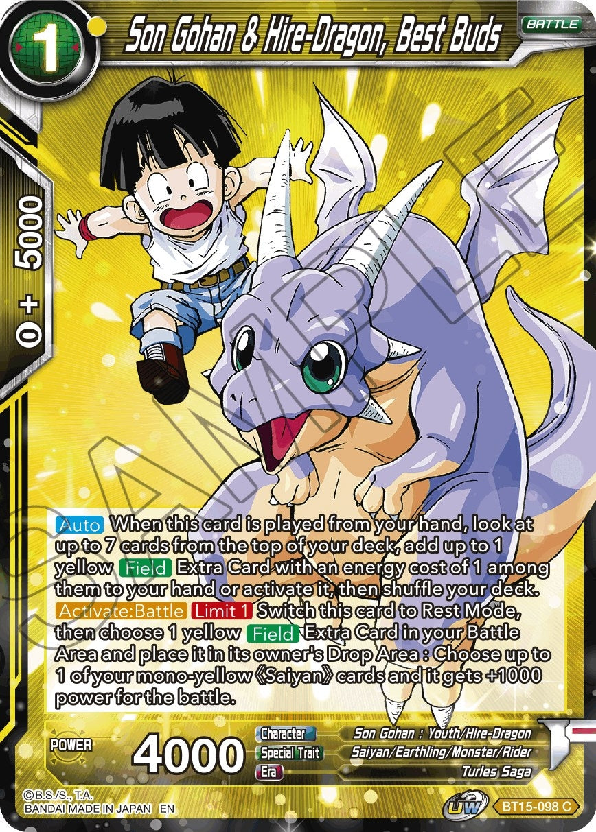 Image for Son Gohan & Hire-Dragon, Best Buds (Saiyan Showdown) (BT15-098) - Dragon Ball Super: Masters