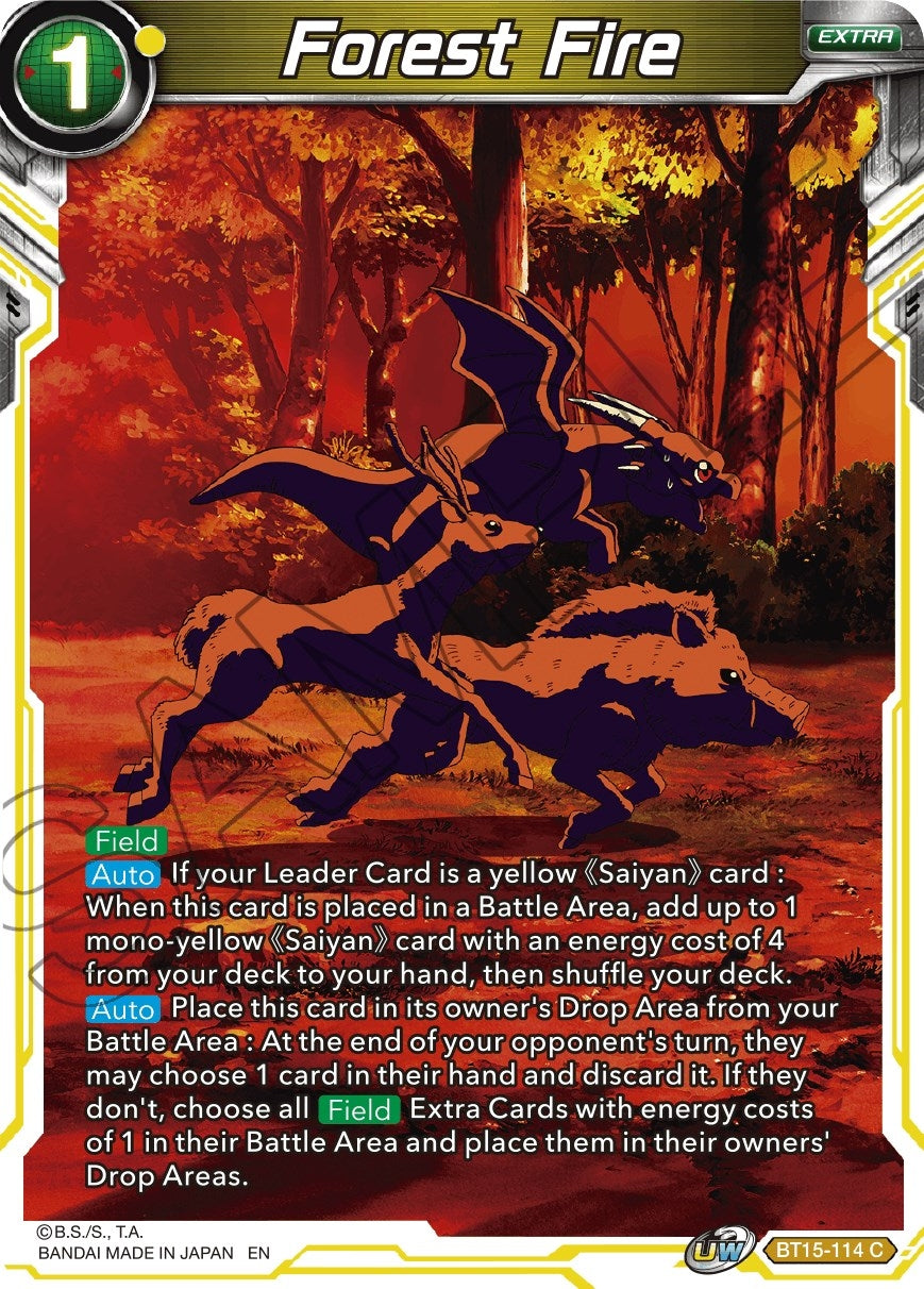 Image for Forest Fire (Saiyan Showdown) (BT15-114) - Dragon Ball Super: Masters