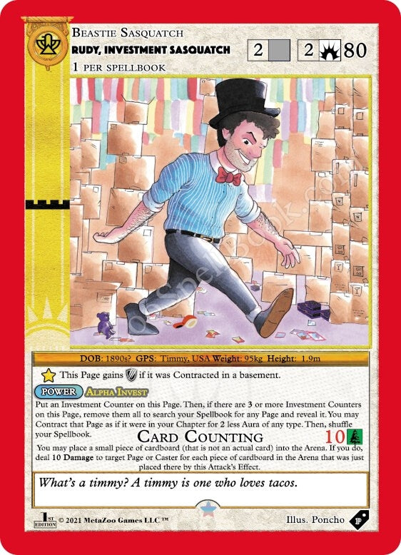 Image for Rudy, Investment Sasquatch (Miscellaneous Promos) - MetaZoo