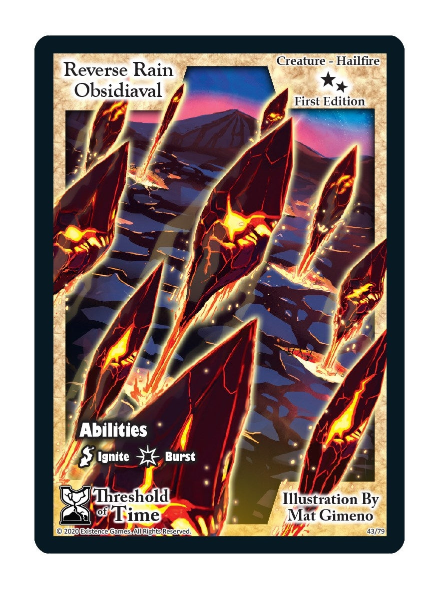 Image for Reverse Rain Obsidiaval (Threshold of Time) (43) - Exodus TCG