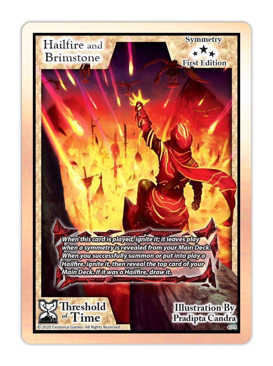 Image for Hailfire & Brimstone (Threshold of Time) (4) - Exodus TCG
