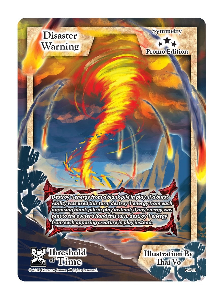 Image for Disaster Warning (Promo Edition) (Exodus Promo Cards) (P5) - Exodus TCG