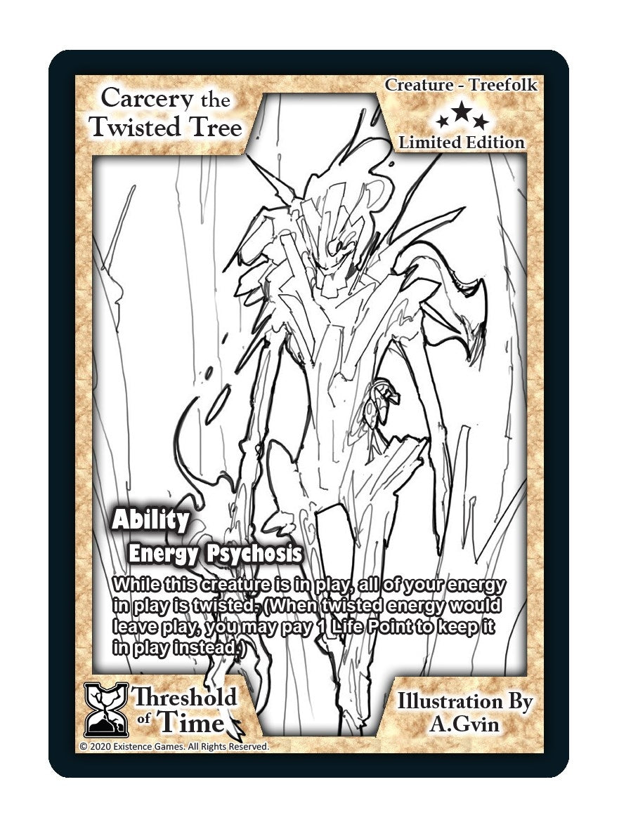 Image for Carcery the Twisted Tree (Limited Edition) (Limited Edition Sketch Cards) - Exodus TCG