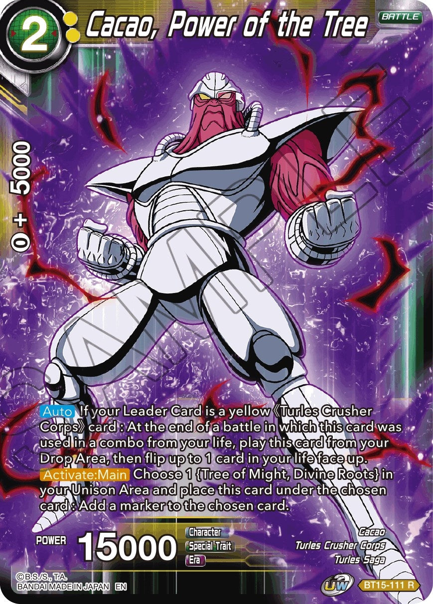 Image for Cacao, Power of the Tree (Saiyan Showdown) (BT15-111) - Dragon Ball Super: Masters