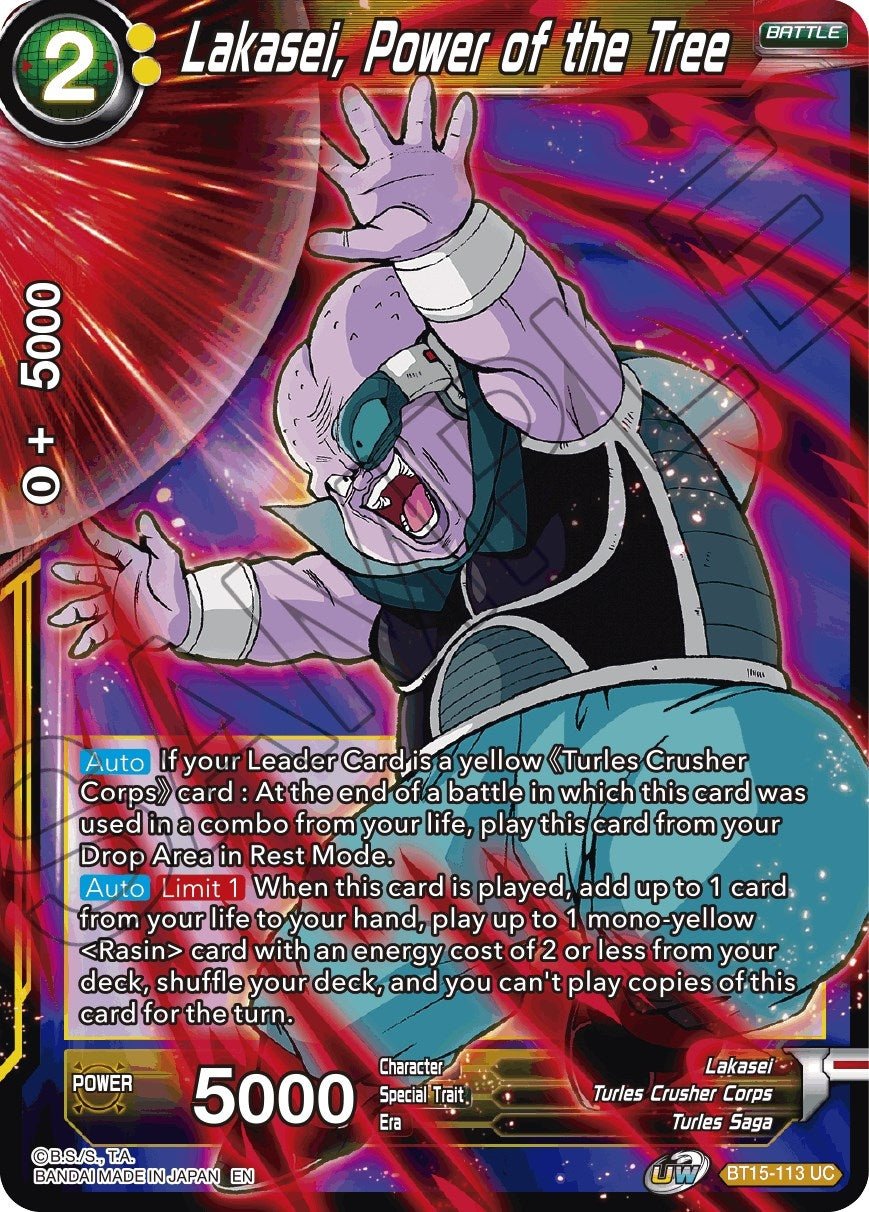 Image for Lakasei, Power of the Tree (Saiyan Showdown) (BT15-113) - Dragon Ball Super: Masters