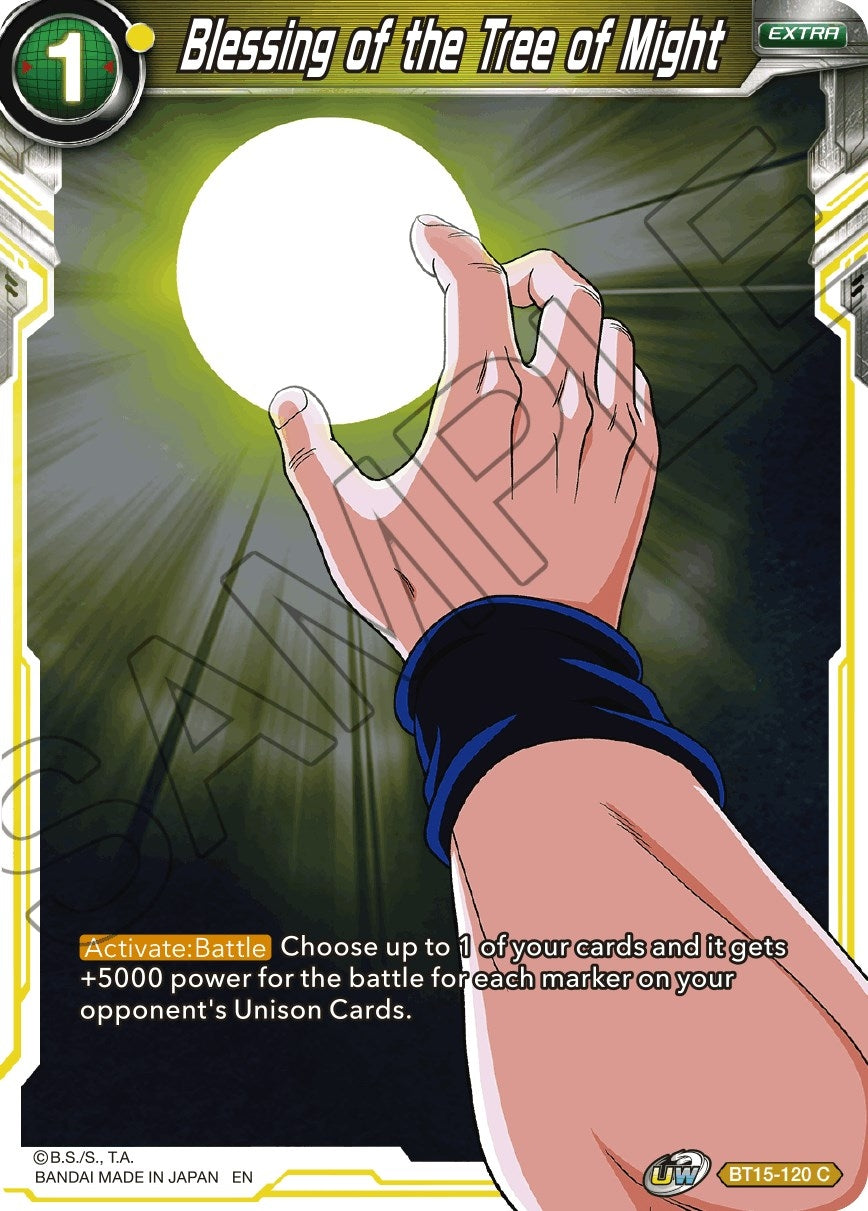 Image for Blessing of the Tree of Might (Saiyan Showdown) (BT15-120) - Dragon Ball Super: Masters