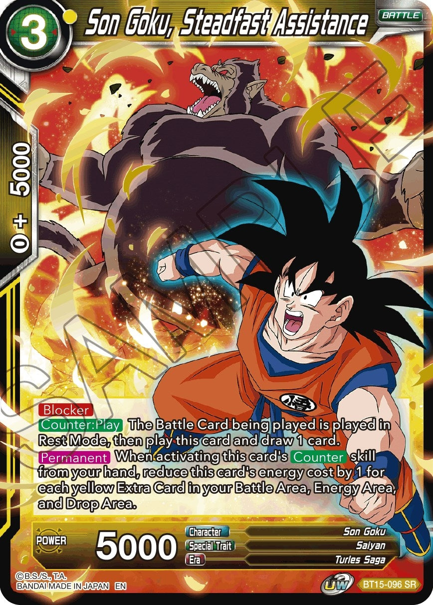 Image for Son Goku, Steadfast Assistance (Saiyan Showdown) (BT15-096) - Dragon Ball Super: Masters