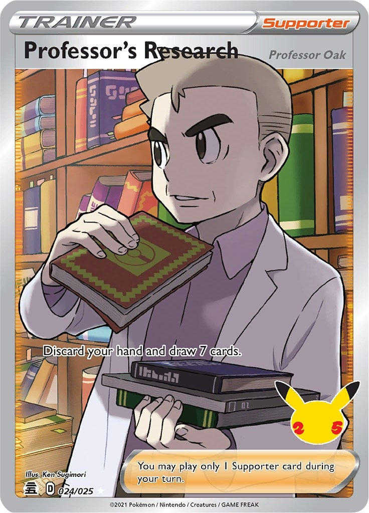 Image for Professor's Research (Full Art) (Celebrations) (024/025) - Pokemon