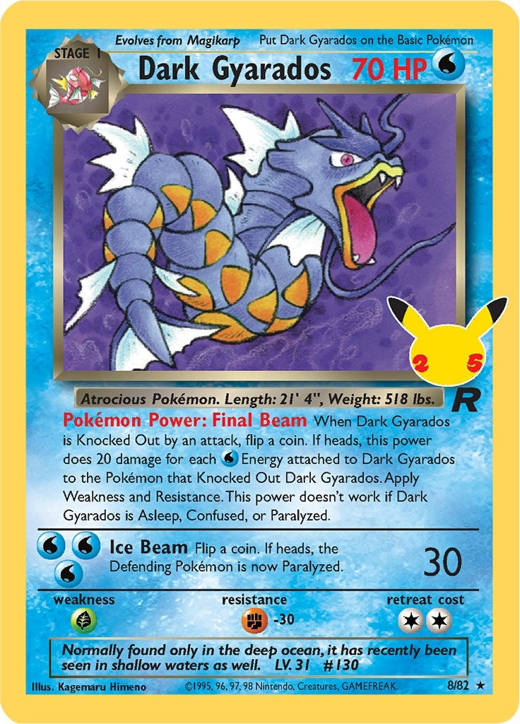 Image for Dark Gyarados (Celebrations: Classic Collection) (8/82) - Pokemon
