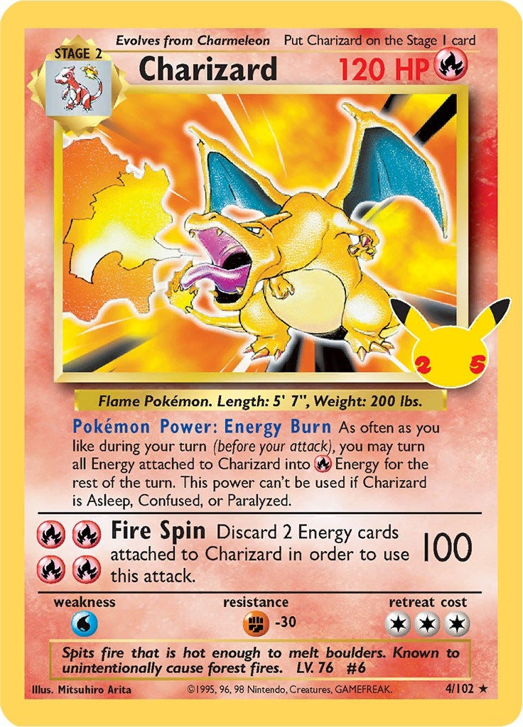 Image for Charizard (Celebrations: Classic Collection) (4/102) - Pokemon