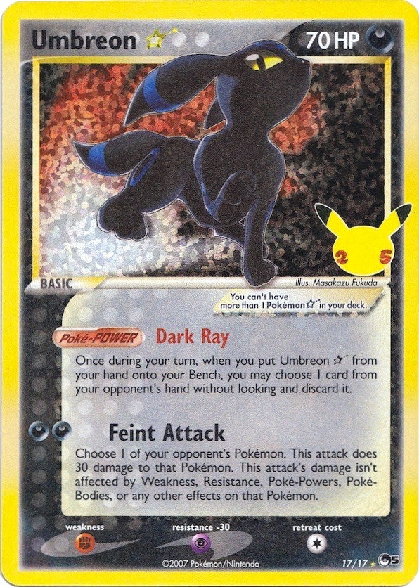 Image for Umbreon Star (Celebrations: Classic Collection) (17/17) - Pokemon