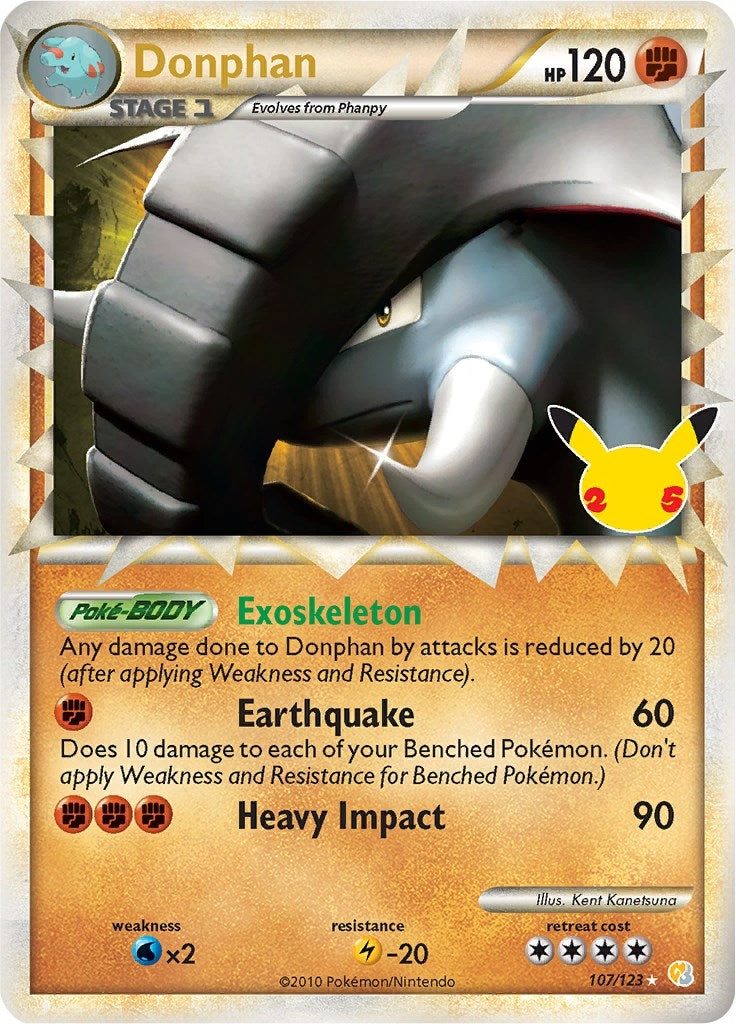Image for Donphan (Prime) (Celebrations: Classic Collection) (107/123) - Pokemon