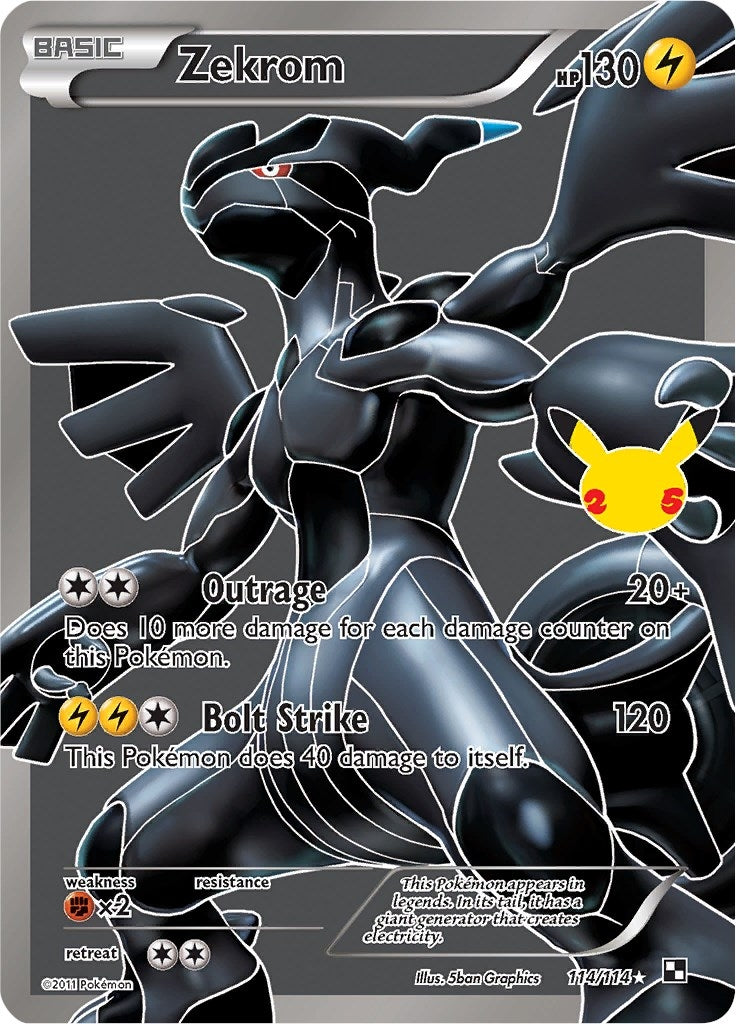 Image for Zekrom (Celebrations: Classic Collection) (114/114) - Pokemon